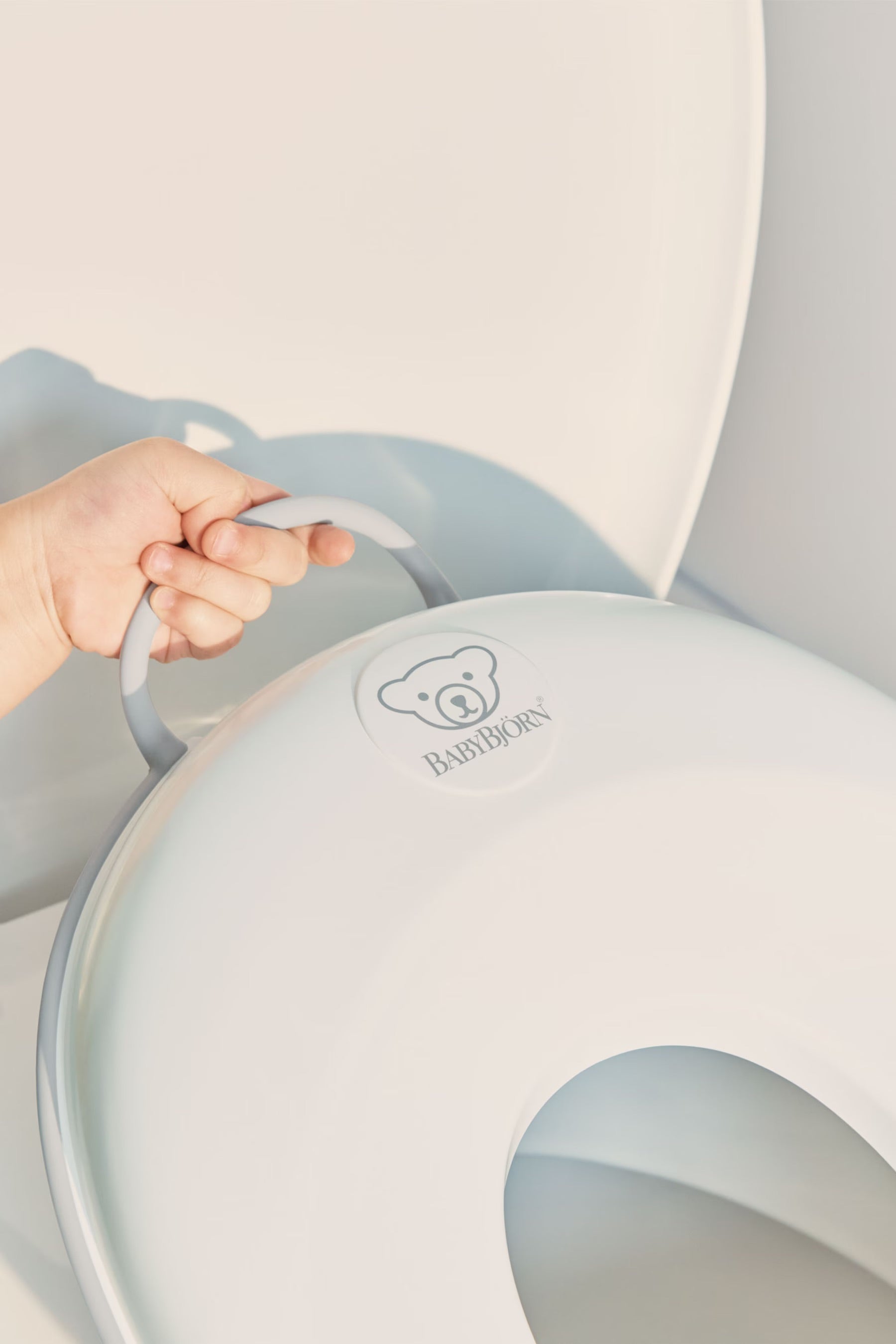 Image of Baby Bjorn Toilet Training Seat - White/Grey